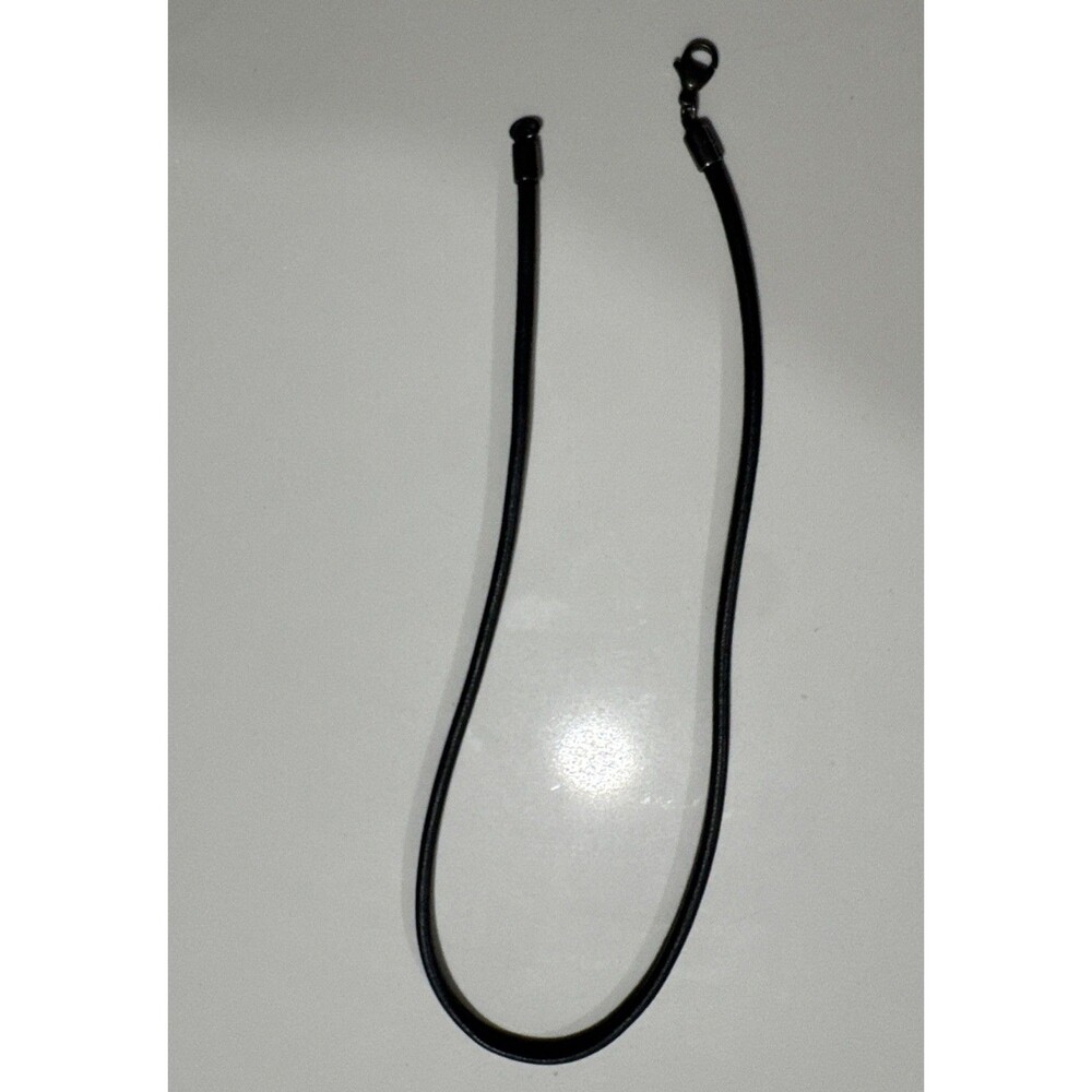James Avery Retired Leather Necklace 925 Sterling Silver 14.5 In.